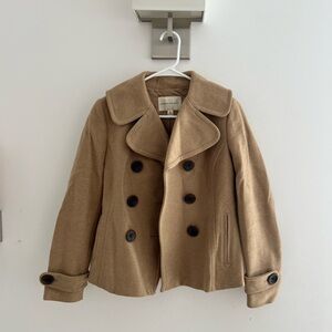 Banana Republic Tan Pea Coat